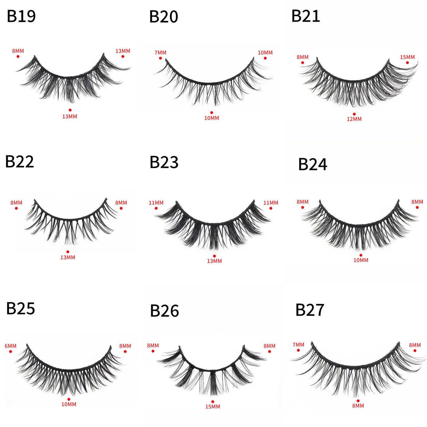 Of Little Devil Eyelashes Natural Hard False Lashes