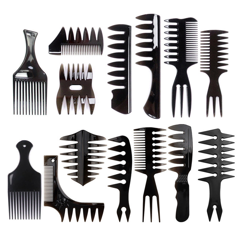 Brosses et peignes à cheveux à dents larges pour hommes, style rétro pour cheveux gras