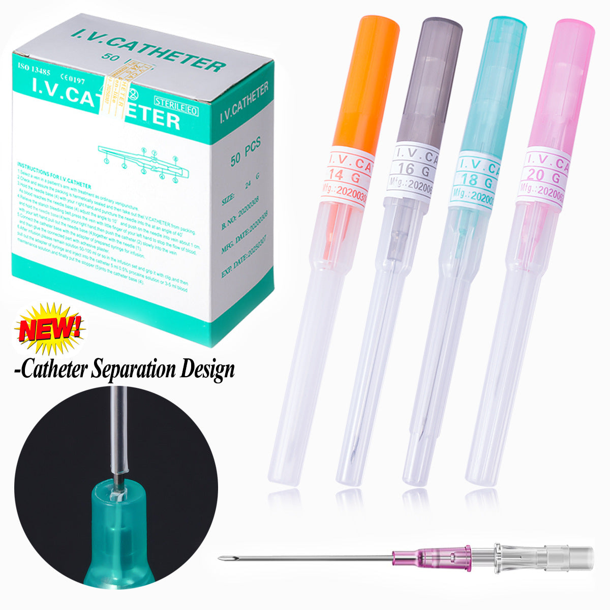 Stripping Catheter Needle Automatic Shedding Manual Puncture Makeup Accessories