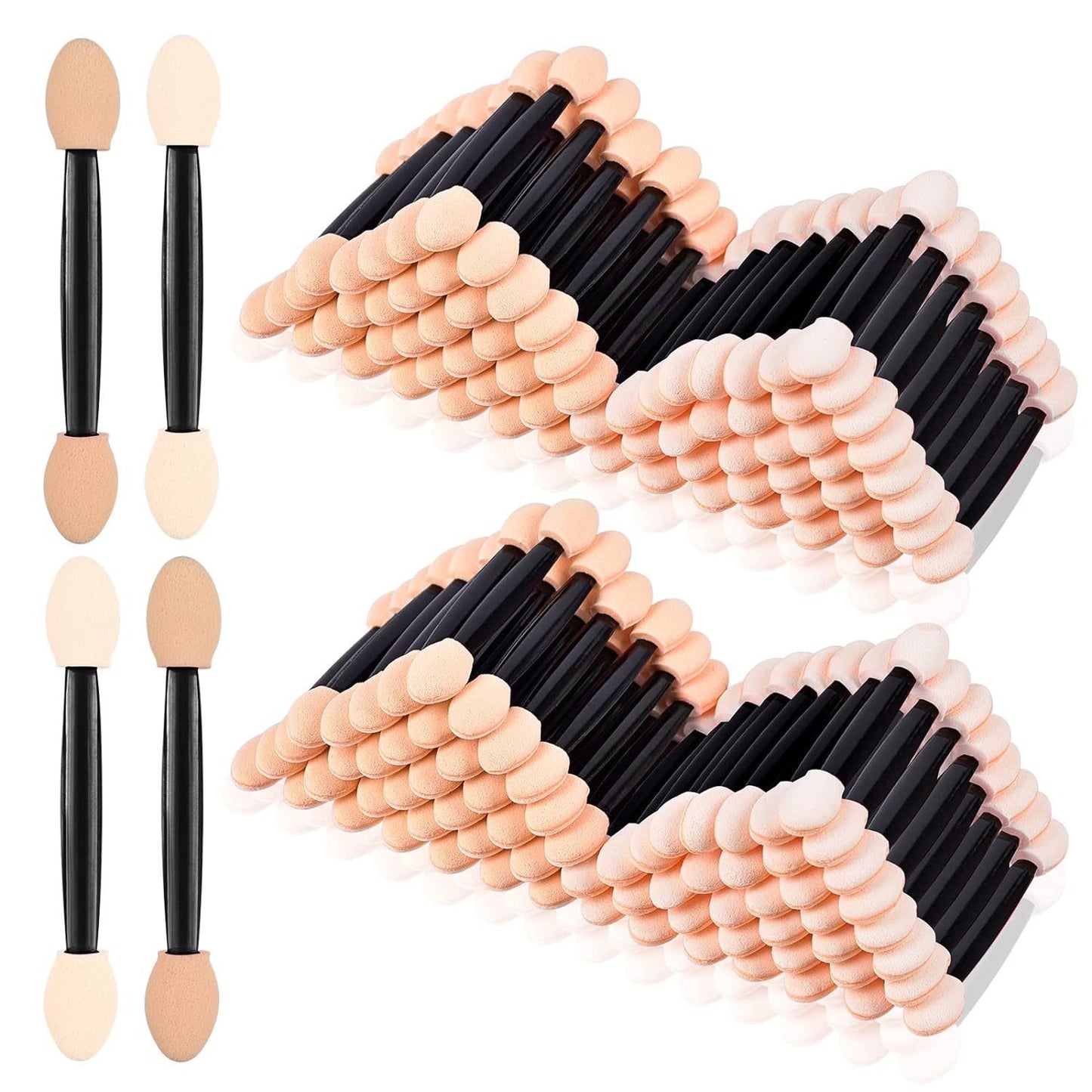 Latex Sponge Head Shadow Stick Double-headed Makeup Brushes Accessories