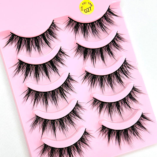 Stage Wear Eyelashes Thickening Lengthen Cross False Lashes