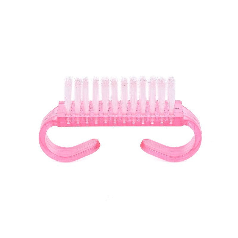 Ensemble d'outils de nettoyage des ongles en corne en plastique avec brosse et outil de manucure