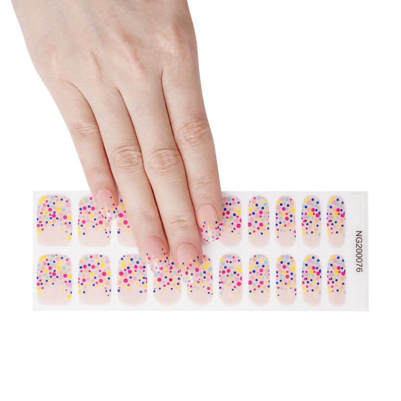 Glamorous Versatile Light Gel Uv Paper Nail Stickers