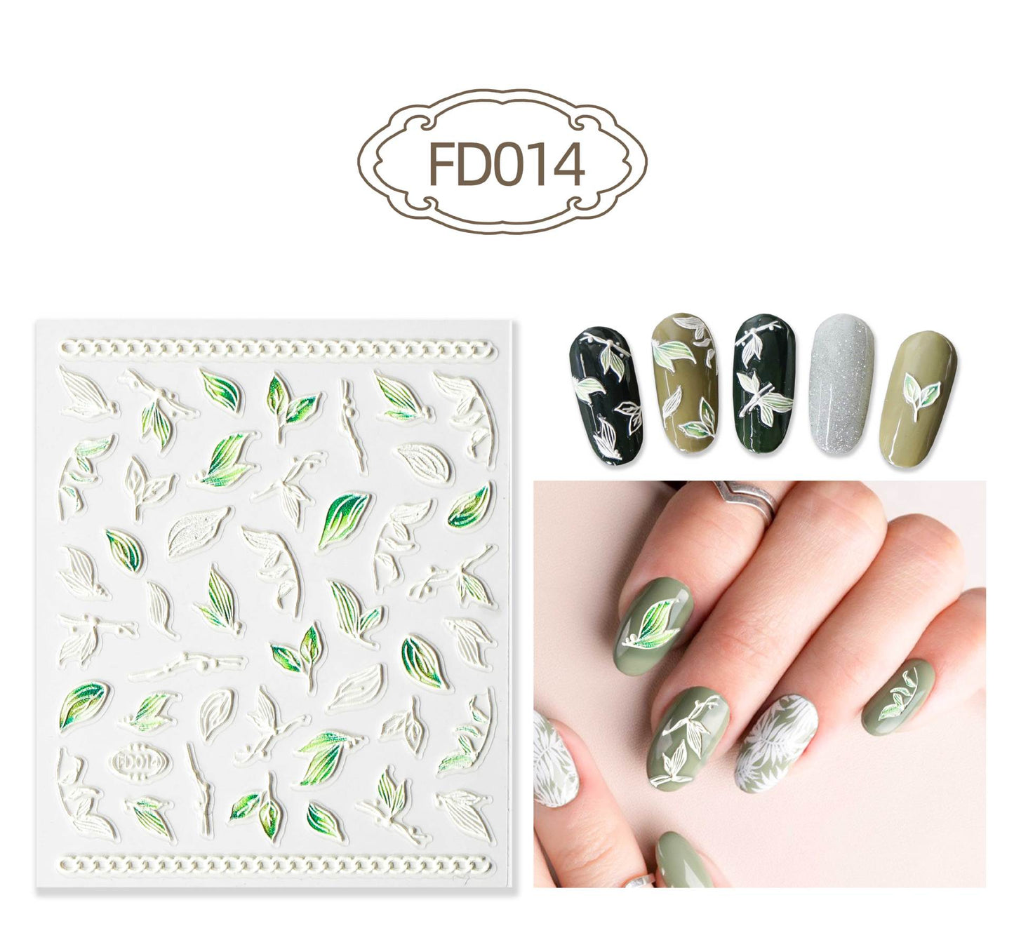 Flower Relief Lace Butterfly Adhesive Ornament Nail Art