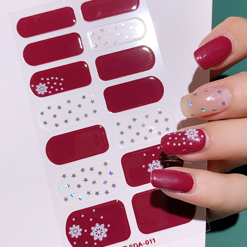 Style Beauty Full Small Cute Tree Nail Stickers