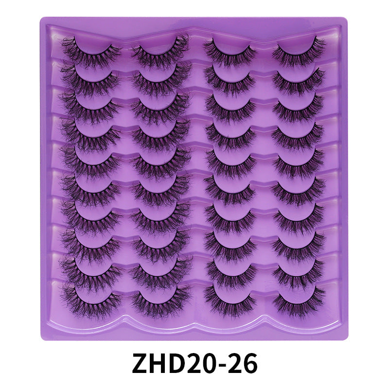 Eyelashes Stable Pair Fried Short Thick Mix False Lashes