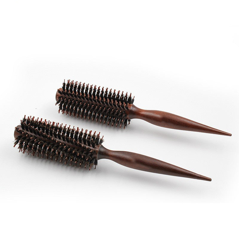 Brosses et peignes à cheveux en nylon à poils bouclés et texture bûche