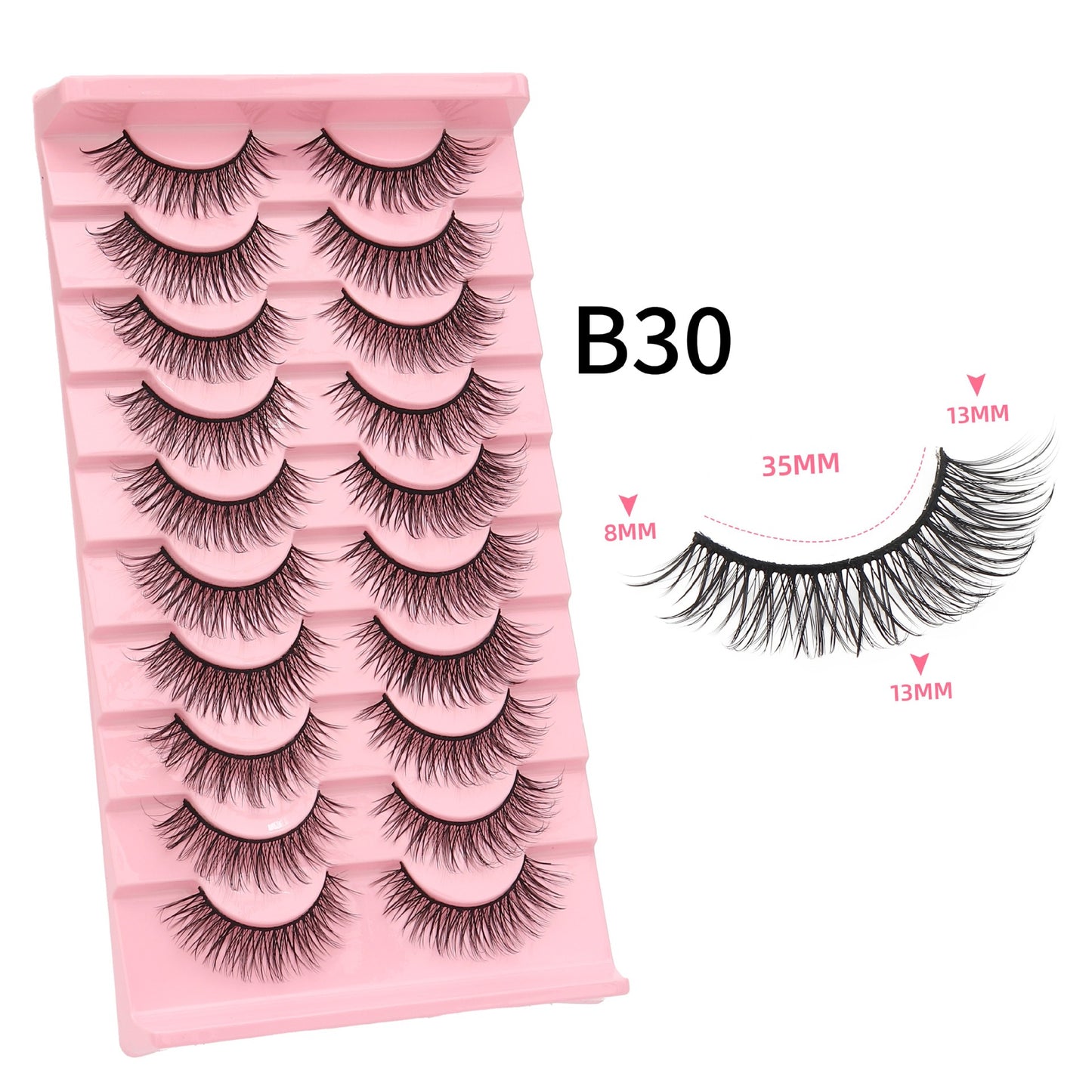 Of Little Devil Eyelashes Natural Hard False Lashes