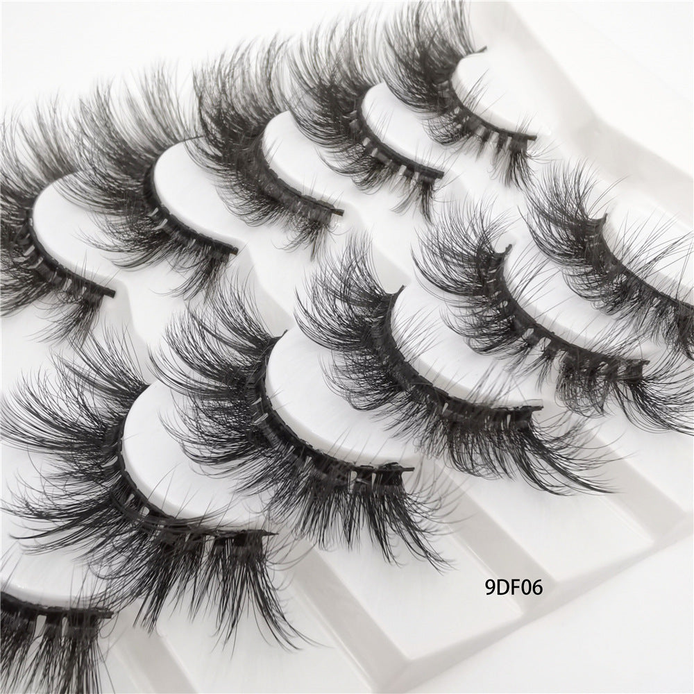 Eyelash Russian Fried Eyelashes Messy Curly Fluffy Pairs Chemical False Lashes