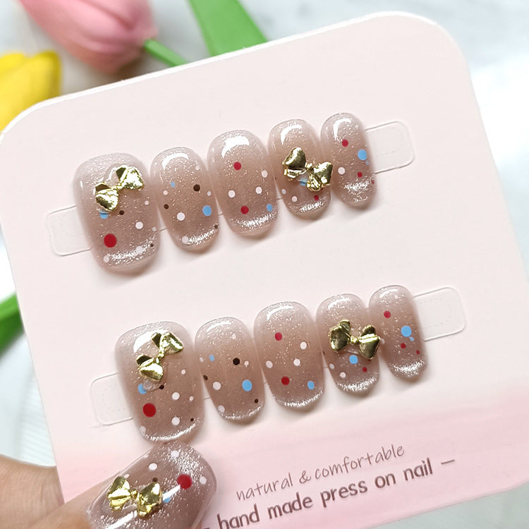 Patch UV Crystal Cat's Nail Art Split Code en dix pièces