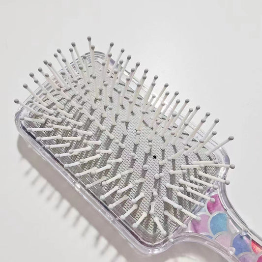 Household Square Laser Glitter Powder Quicksand Hair Brushes & Combs