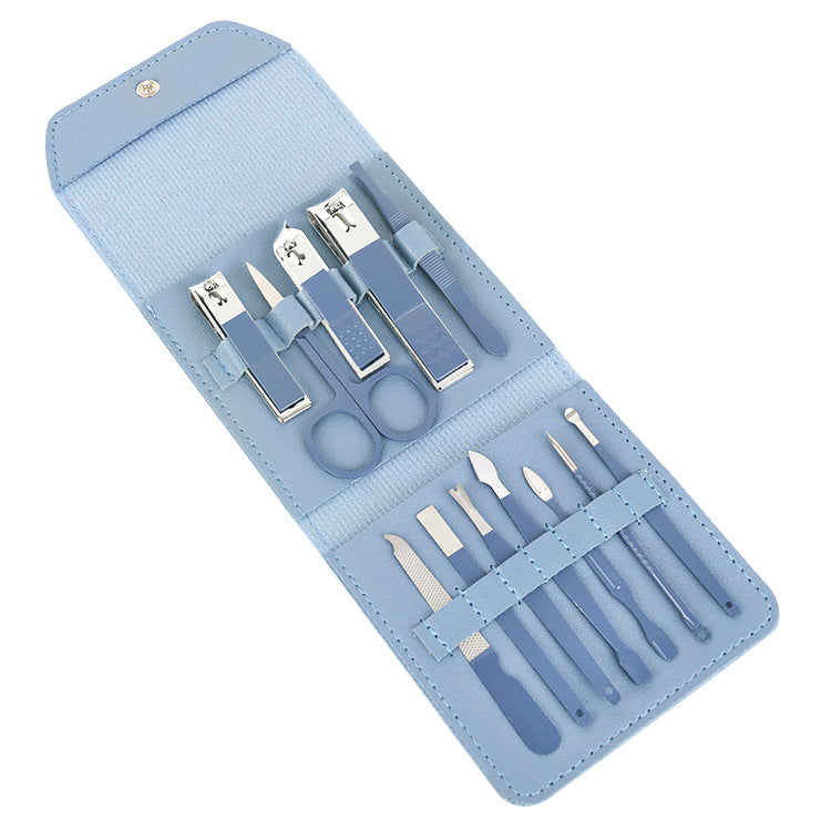 Ciseaux coupe-ongles pliants ensemble complet d'outils de manucure et de beauté pour les ongles