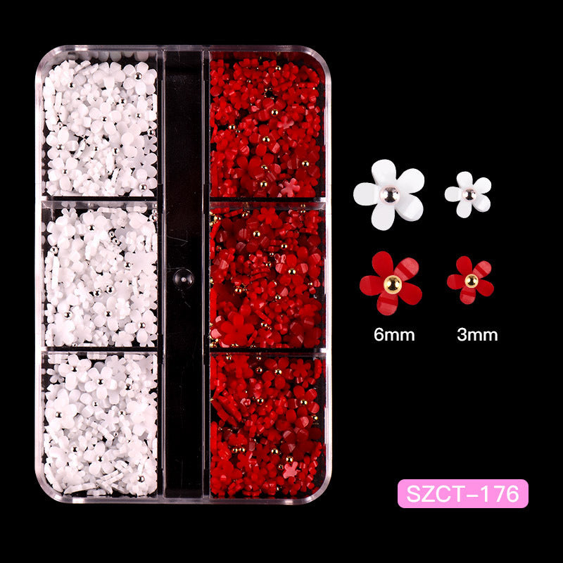 Ornament Cute Three-dimensional Small Flower Mixed Resin Nail Care Nail Art