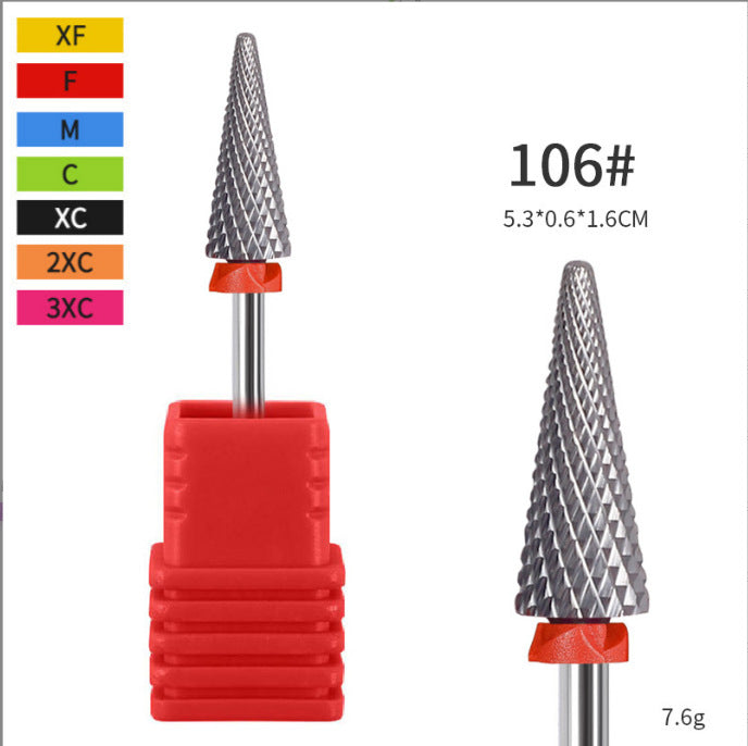 Ensemble d'outils pour enlever rapidement les peaux mortes des ongles avec tête de meulage en acier