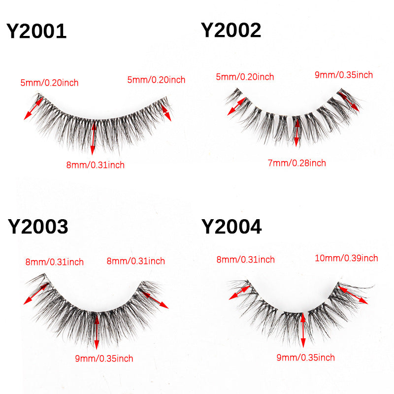 Simulation Natural Curling Pair Life Short False Lashes