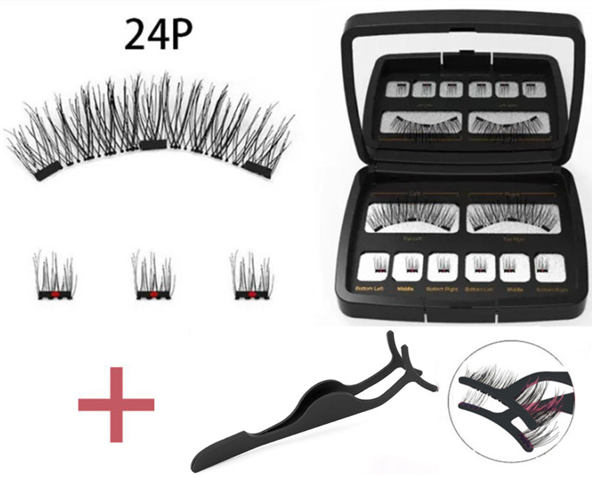 Magnetic Eyelashes With Mirror Magnet Natural False Lashes