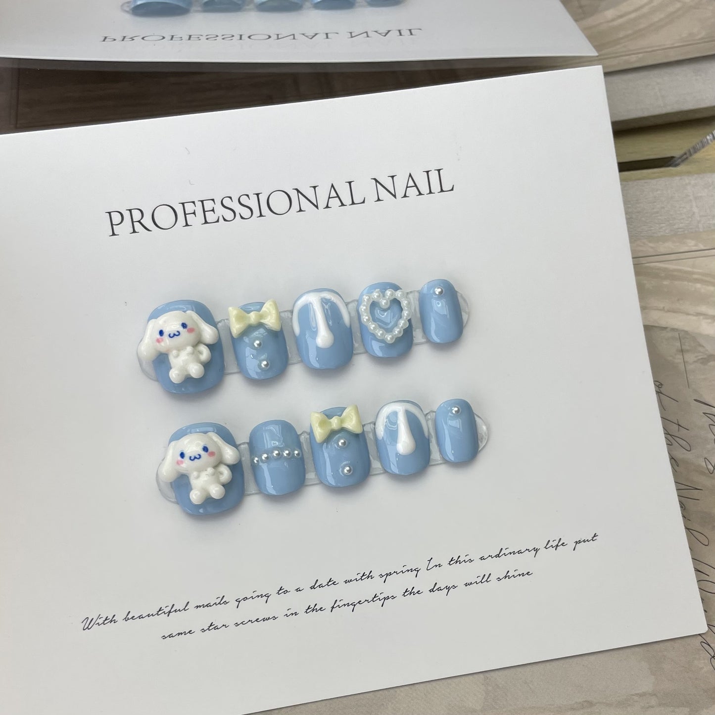 Therapy Wear Armor Blue Dog Finished Nail Stickers