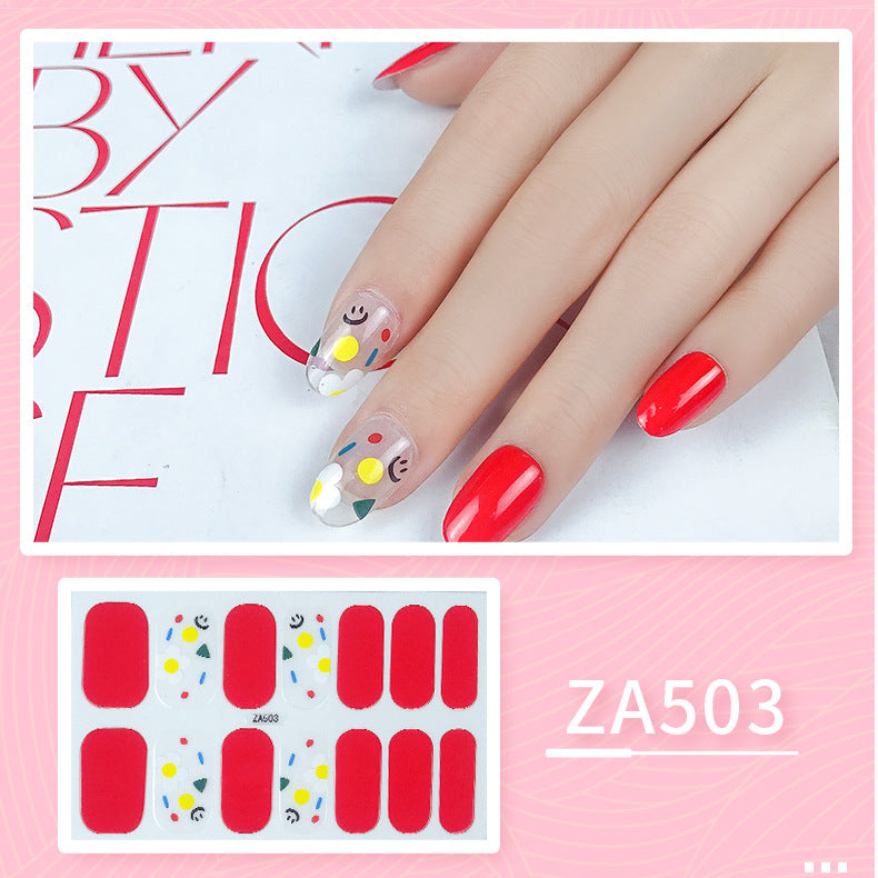 Oil Film Manicure Implement Long Lasting Waterproof Nail Stickers