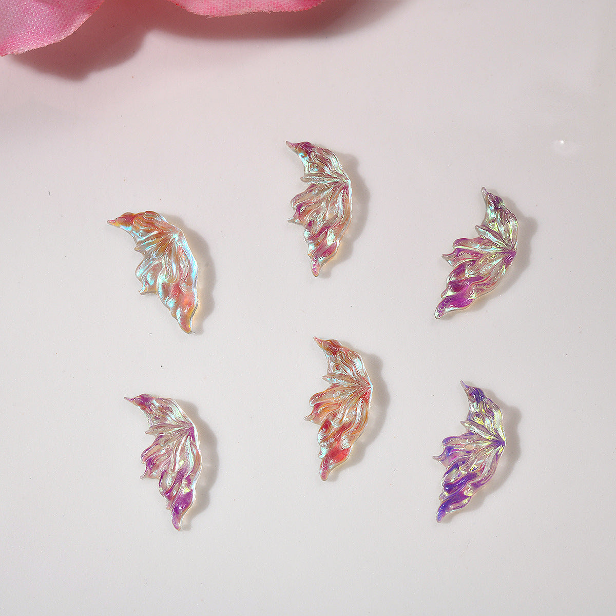 Glittering Half Wing Butterfly Ornament Phone Nail Care Nail Art