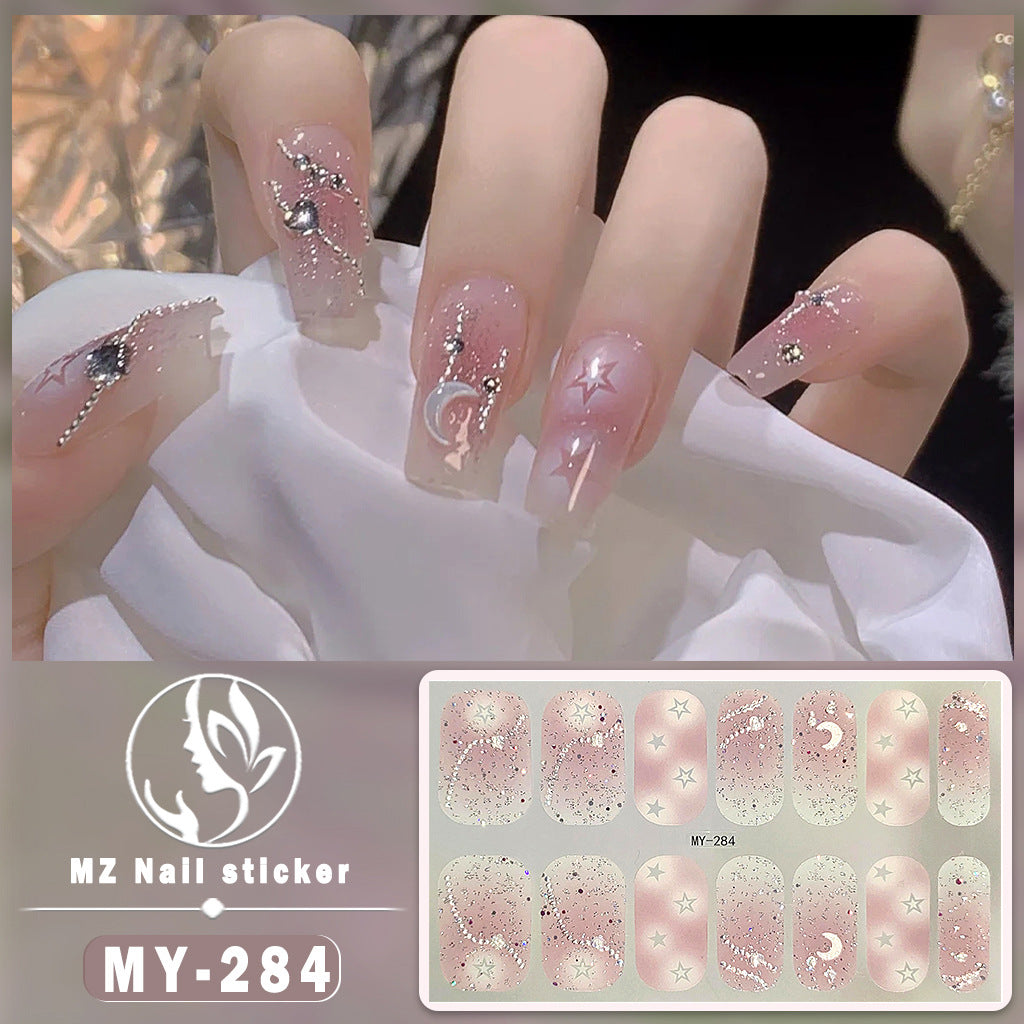 Autocollants pour ongles en gel à motif papillon tridimensionnel