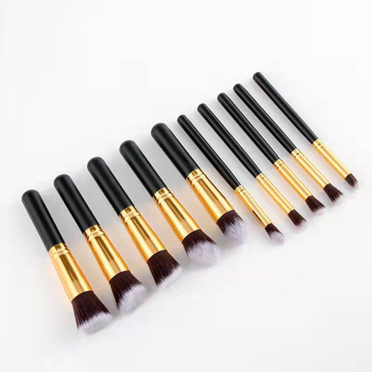 Five Big Small Platinum Black Gold Sier Pink Makeup Brushes Accessories