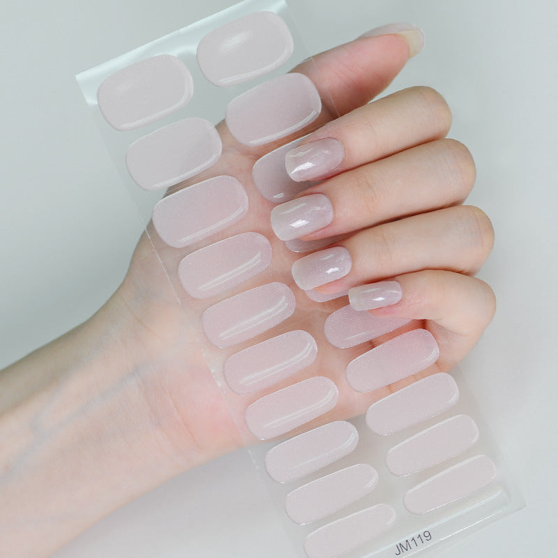 Solid Color Second Generation Flash Uv Nail Stickers