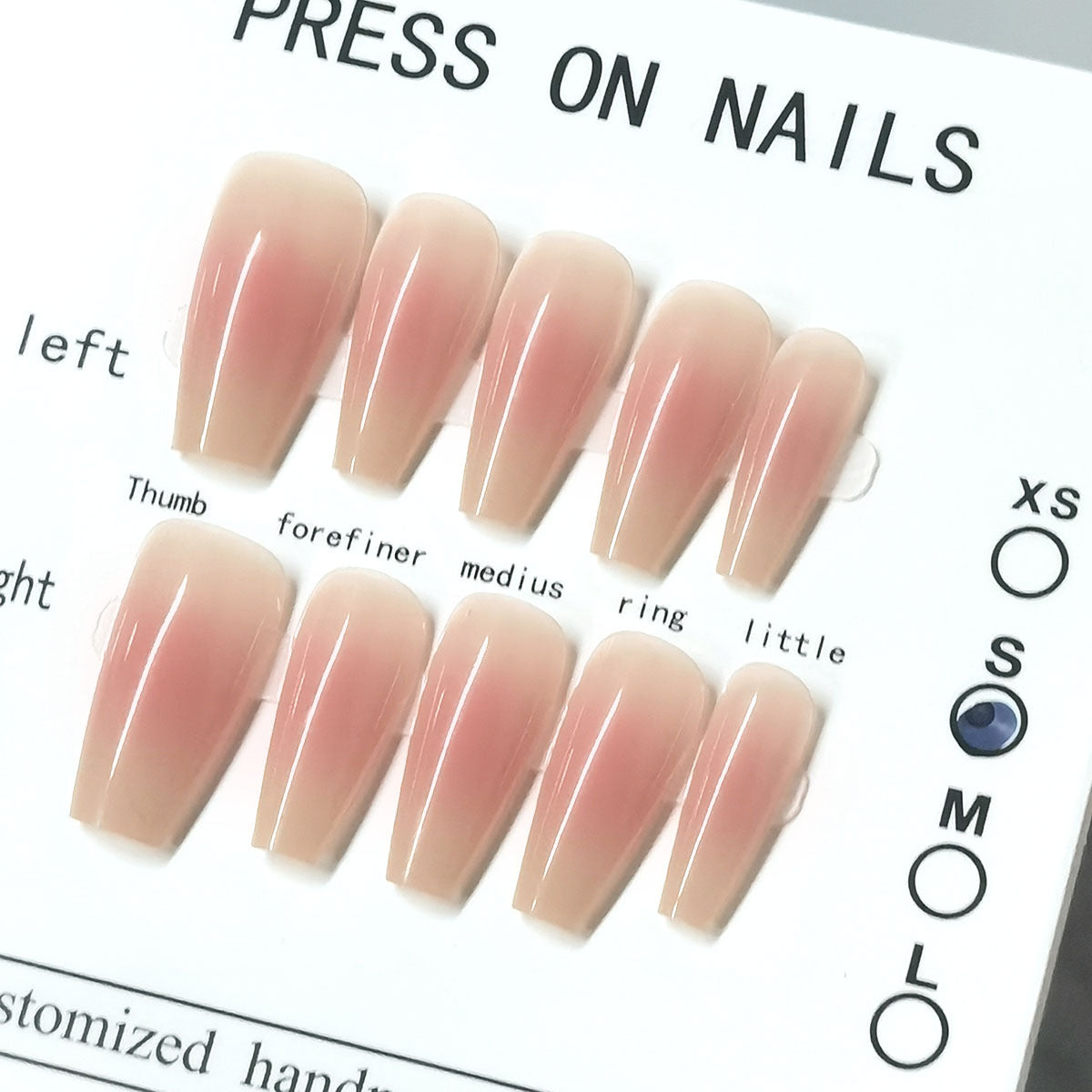 Desire Style Blush French Detachable Tip Nail Stickers