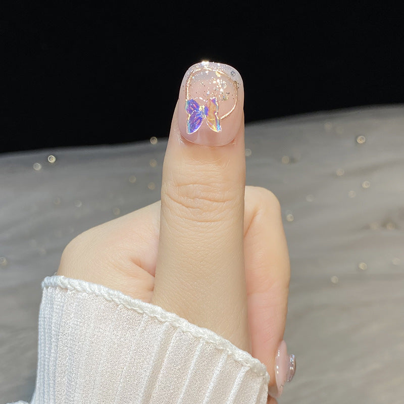 Flower Manicure Handmade Wear Three-dimensional Butterfly Nail Stickers