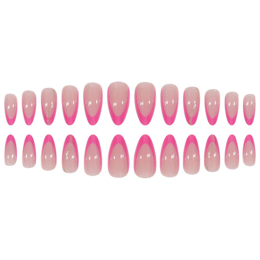 Manucure Patch Amovible Faux Ongle Court Finition Nail Art