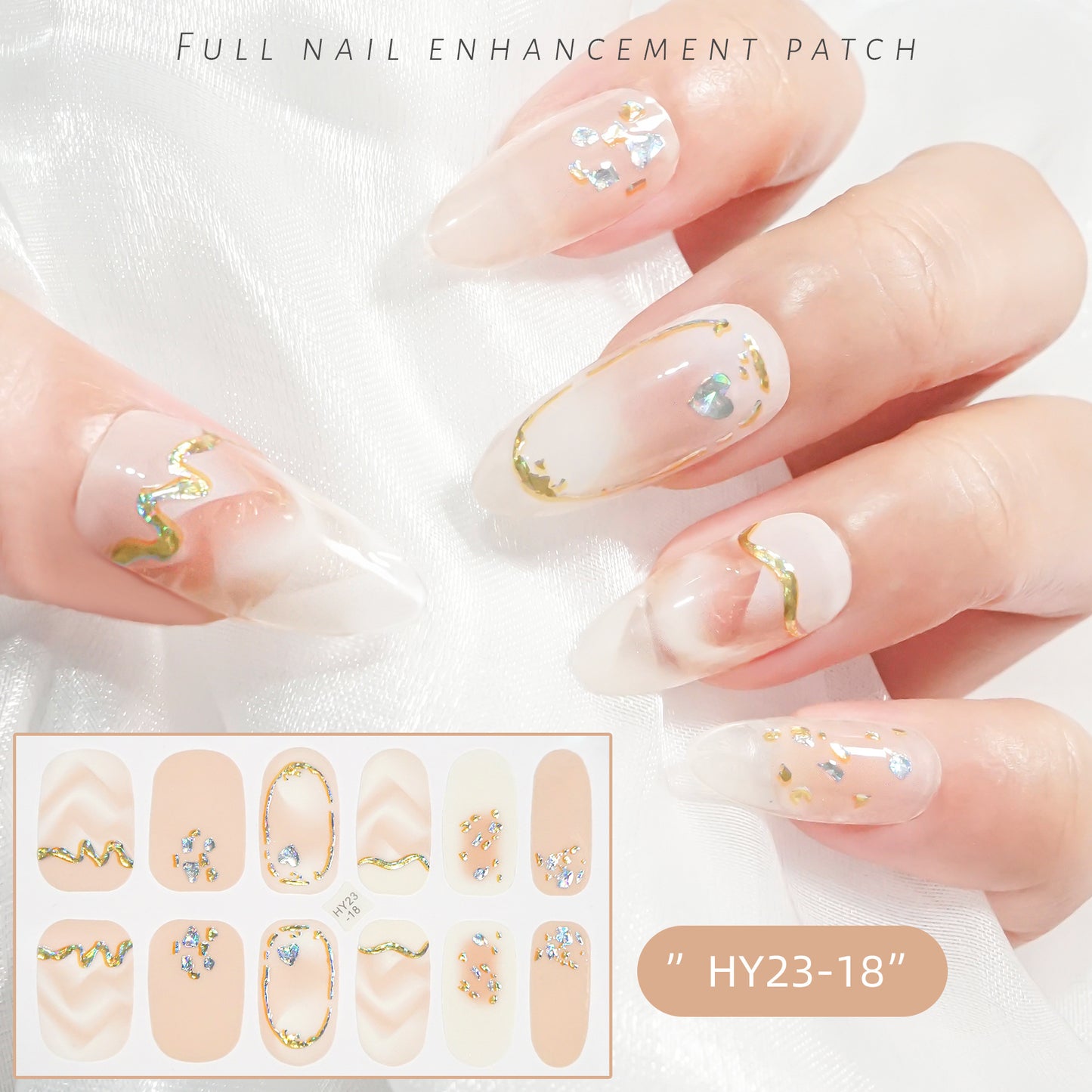 Applique Paper Waterproof Flower Love Gel Nail Stickers