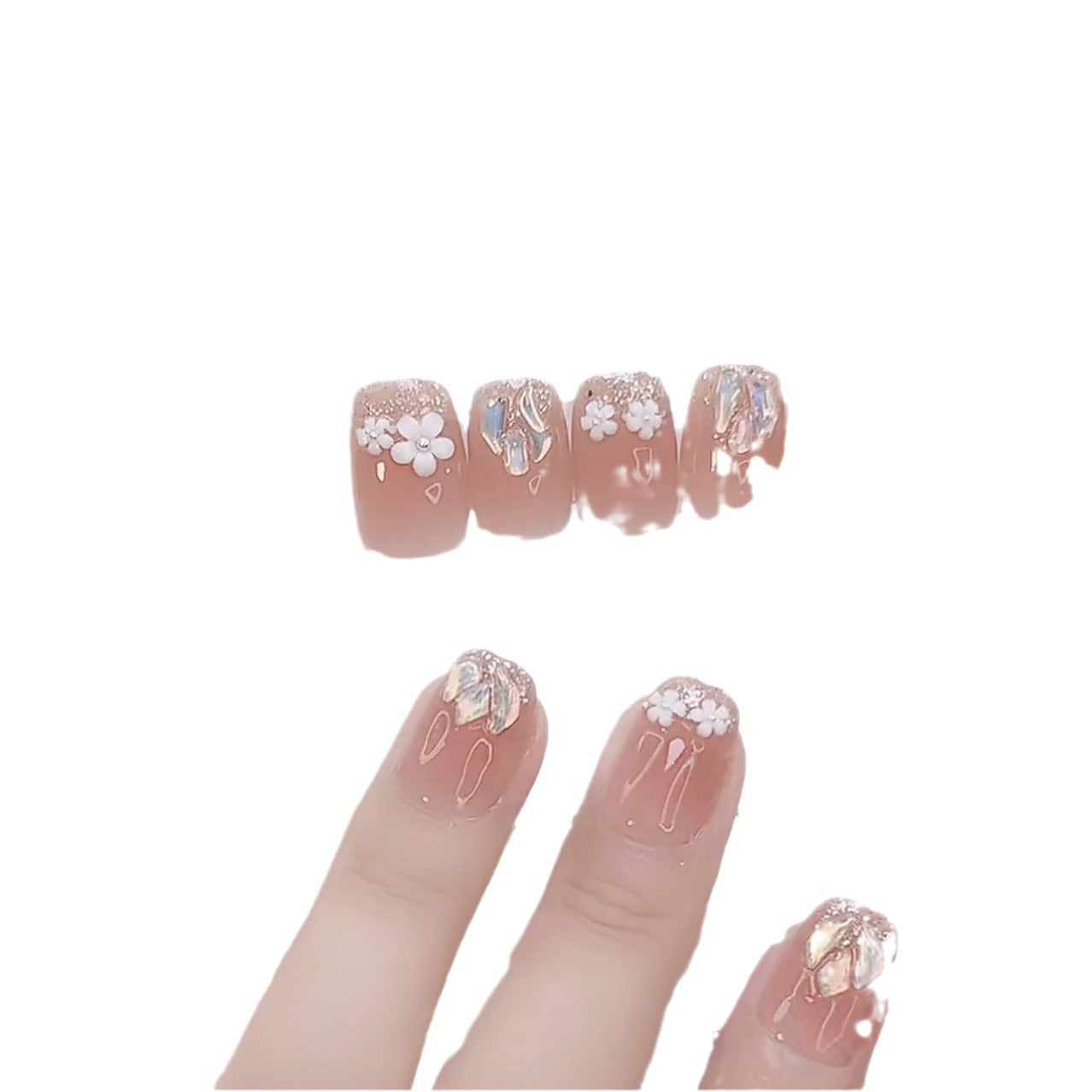 Open Wear Three-dimensional Flower Removable Not Nail Stickers