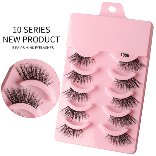 Sheer Root Pairs Of Tail Lengthened Natural False Lashes