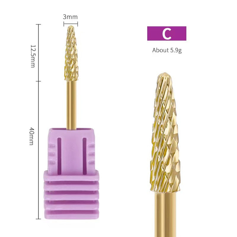 Ensemble d'outils pour enlever les peaux mortes des ongles avec tête de meulage spéciale collante