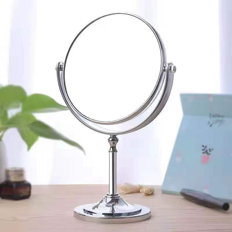 Miroir galvanoplastie rond dortoir double face accessoires de maquillage cosmétique