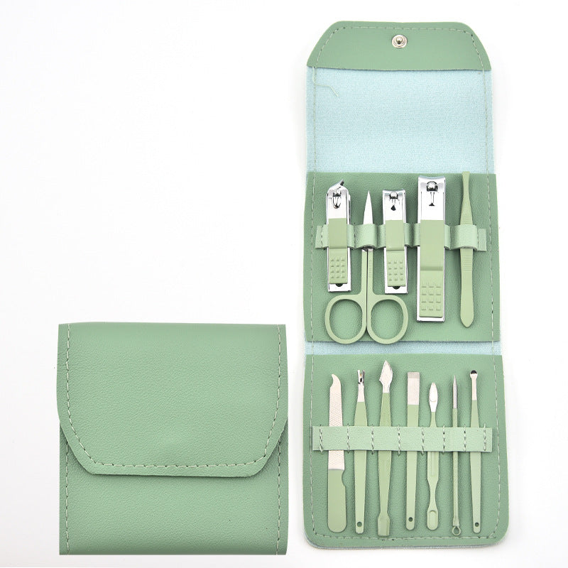 Trousse de manucure pliable pour ciseaux, coupe-ongles, ensemble d'outils pour ongles