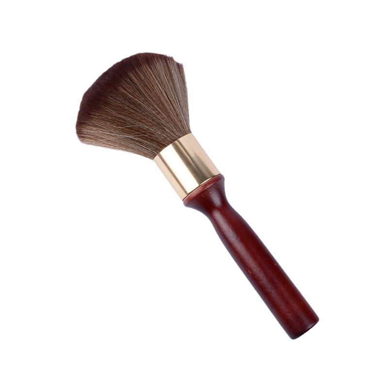 Shredded Brush Fiber Solid Wood Lengthened Handle Makeup Accessories