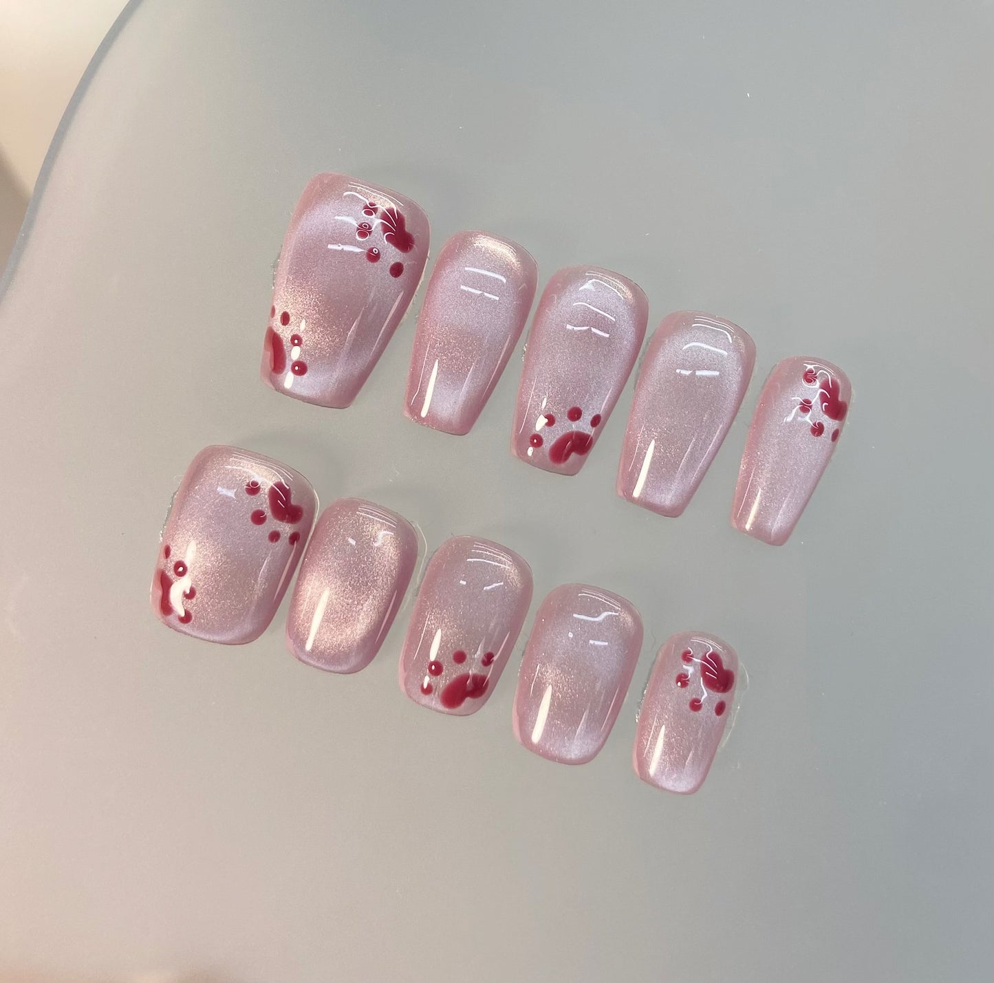 Cat's Paw Custard Anchor Handmade Wear Nail Stickers