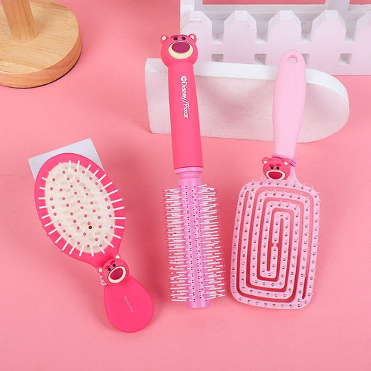 Brosses à cheveux et peignes de coiffure pliables Strawberry Bear Airbag Princess