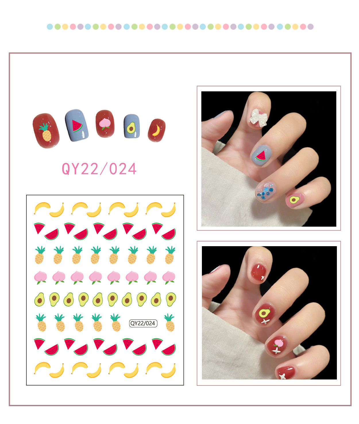 Little Bear Cartoon Cute Animal Unicorn Nail Stickers