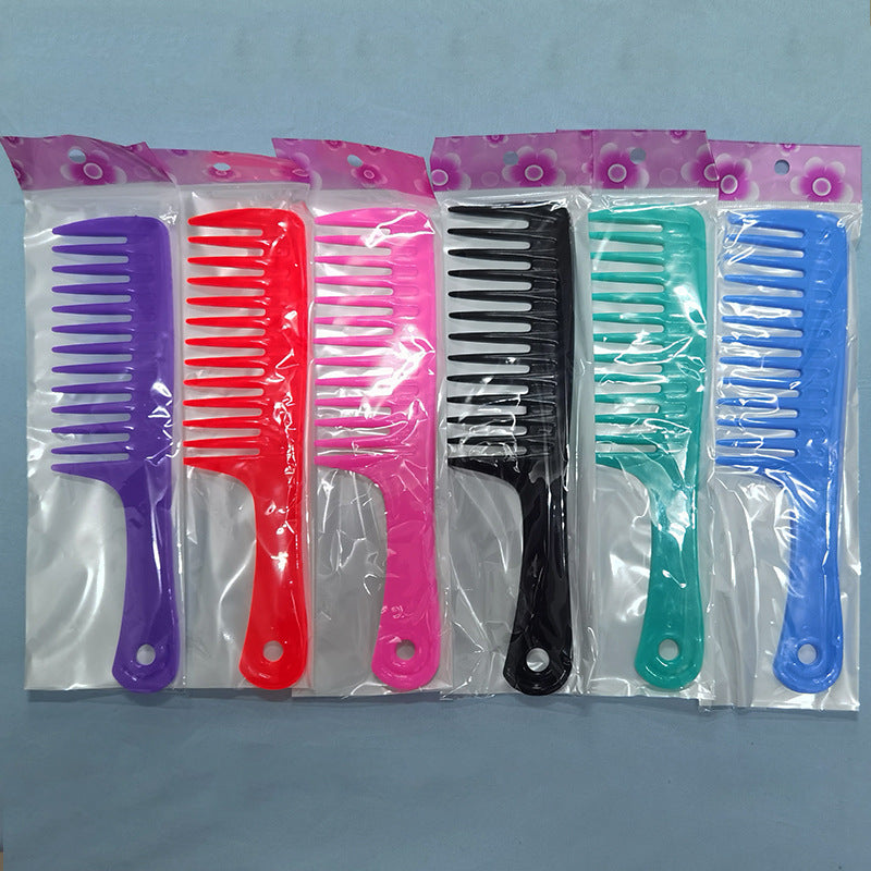 Large Tooth Wide Curling For Long Personal Resin Plastic Hair Brushes & Combs