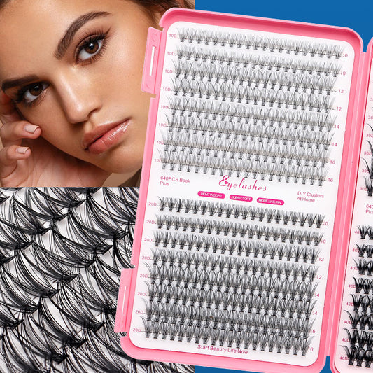 Row Book Curved Grafting Individual Mixed False Lashes