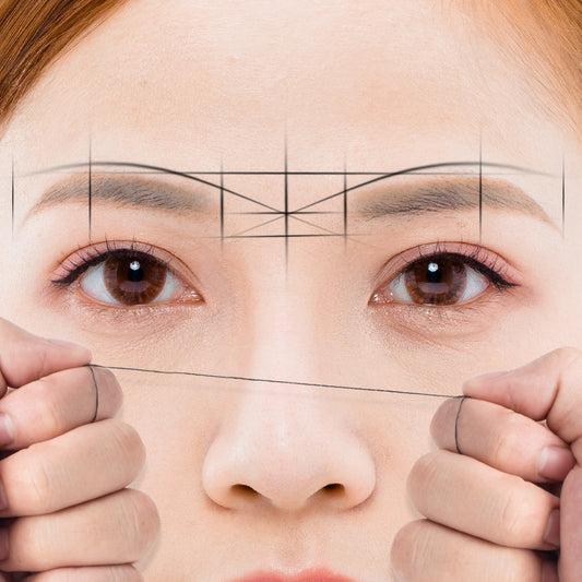 Boîte de cartographie de ligne de positionnement des sourcils Accessoires de maquillage de tatouage