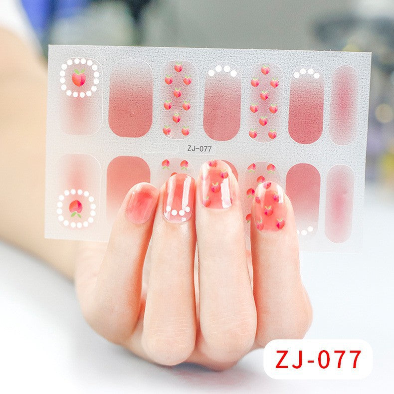 Gel Fresh Waterproof Durable Patch Removable Nail Stickers