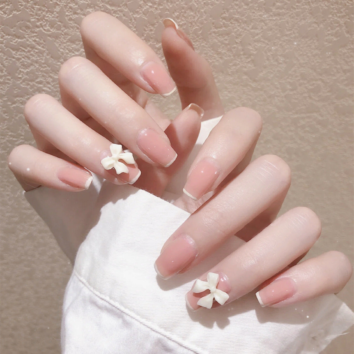 Armor High-grade Summer Finished Beauty Short Patch White Nail Art