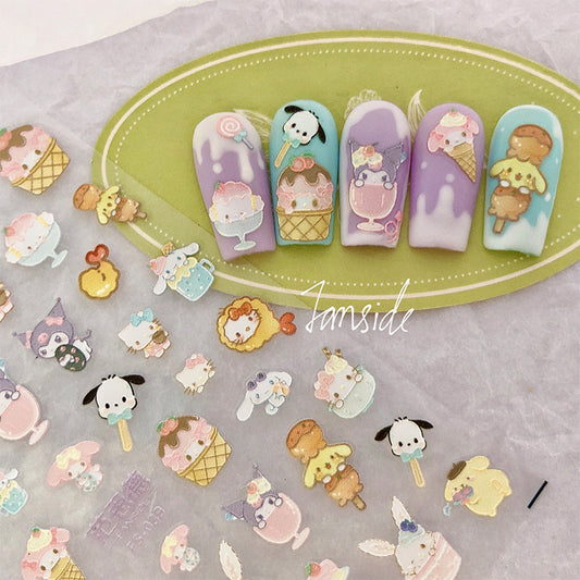 Relief Style Beauty Adhesive Thin Tough Nail Stickers