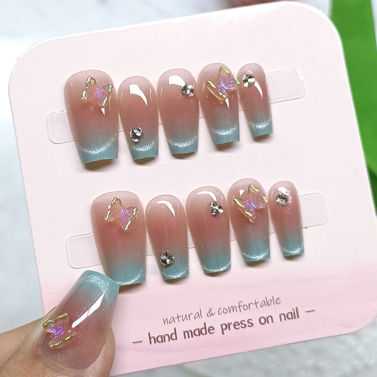 Patch UV Crystal Cat's Nail Art Split Code en dix pièces