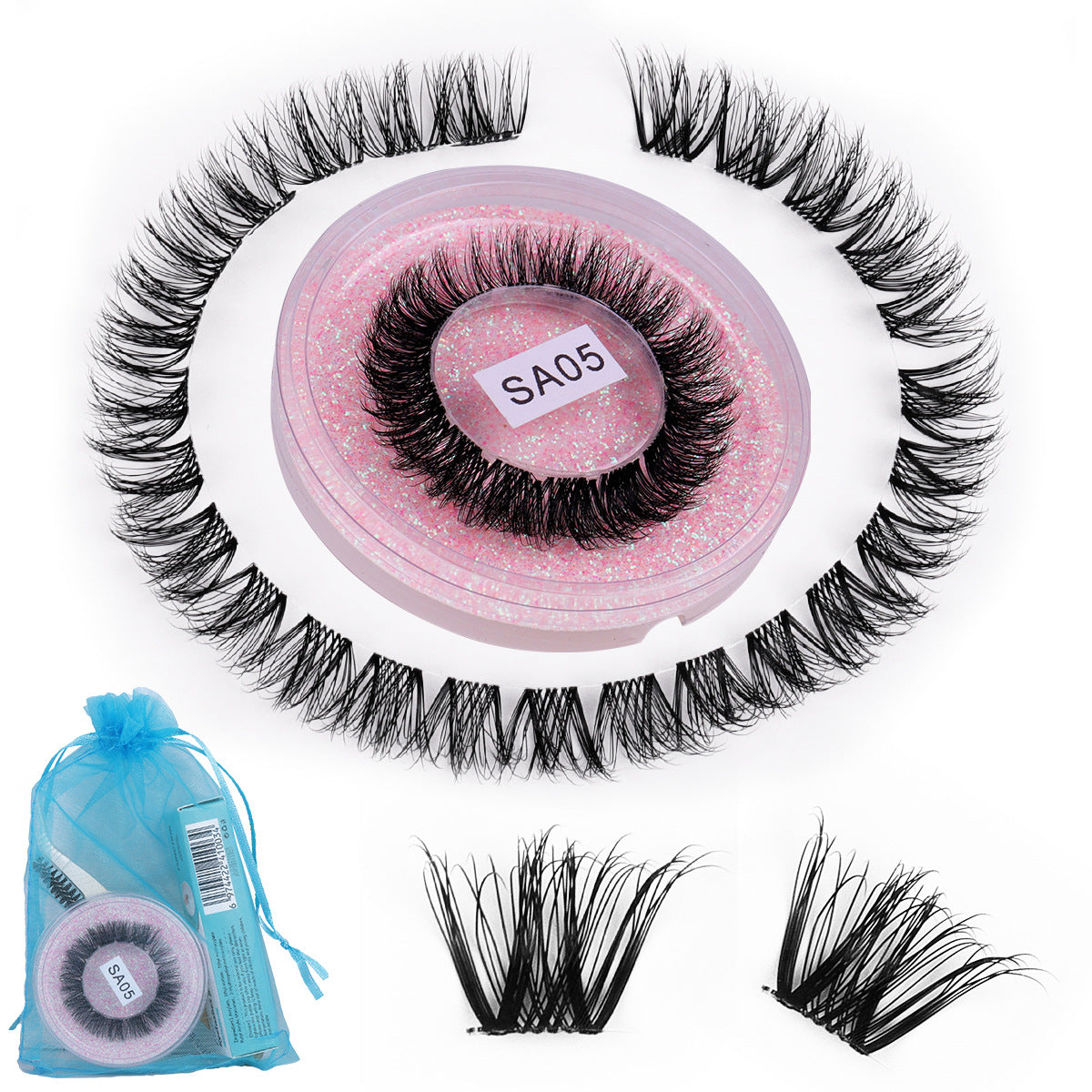 Eyelashes Natural Thick Curling Whole Single False Lashes