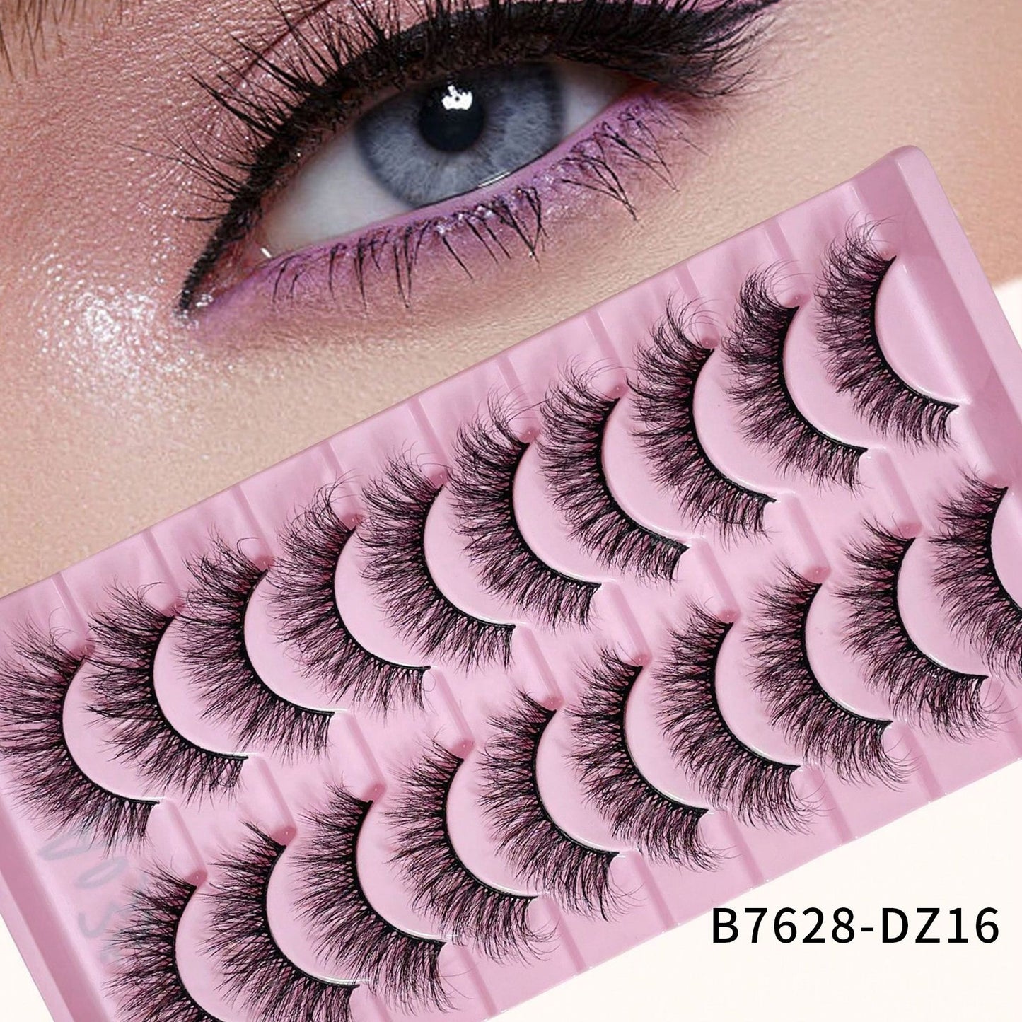 Artificial Mink Simulation One-piece Curling Exaggerated Thick False Lashes