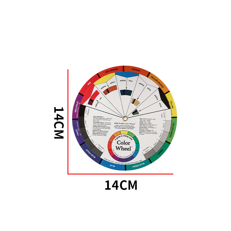 Carte de couleurs Roue de correspondance des pigments Accessoires de maquillage de blanchiment