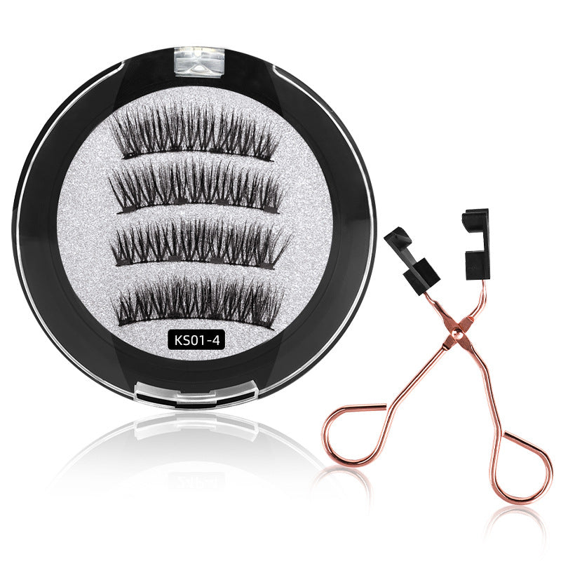 Quantum Eyelash Curler Four Magnetic Eyelashes False Lashes